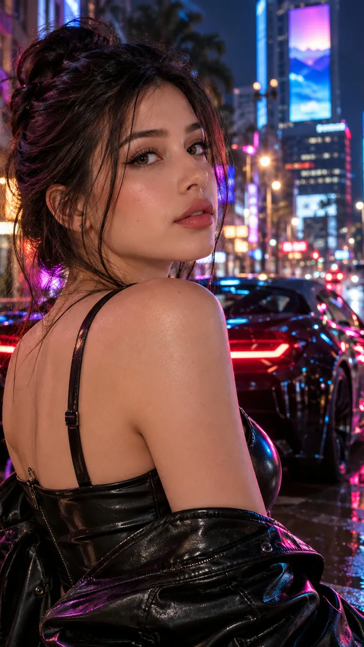 Neon set, first take